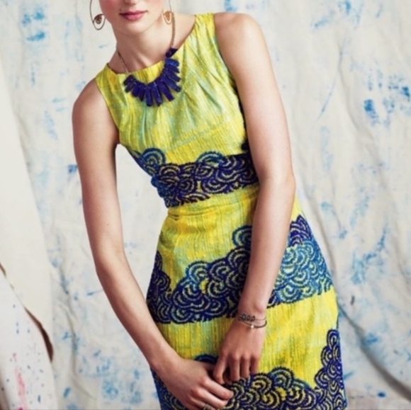 Anthropologie Tabitha Sleeveless Dress 4 - Picture 1 of 8